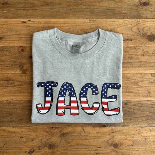 Patriotic Name Stars and Stripes