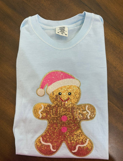 RTG | Gingerbread Girl Sequin T-Shirt {XL}