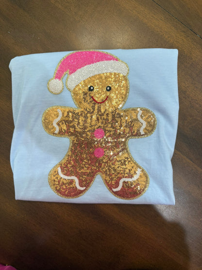 RTG | Gingerbread Girl Sequin T-Shirt {XL}