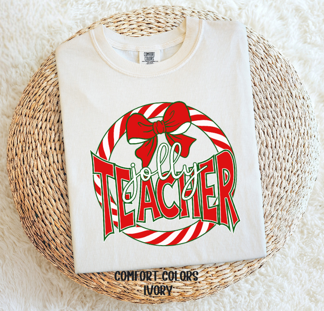 Circle Candy Cane | Jolly Teacher