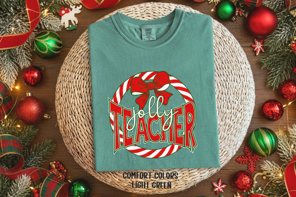 Circle Candy Cane | Jolly Teacher