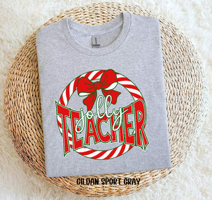 Circle Candy Cane | Jolly Teacher