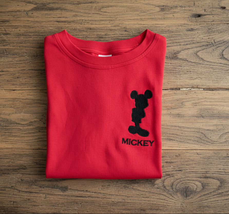RTG | Mouse Silhouette Red Shirt {4T}
