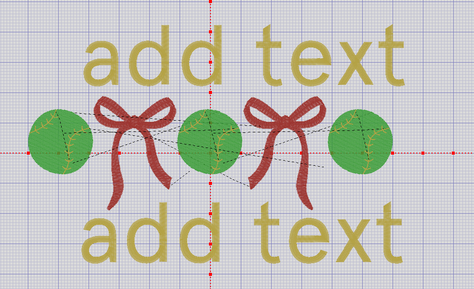 Sample Needed | Baseball with Bows
