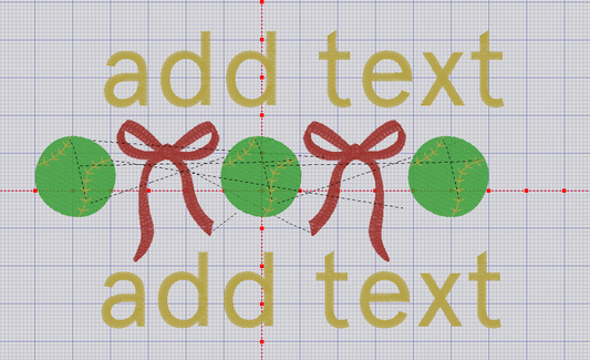 Sample Needed | Baseball with Bows