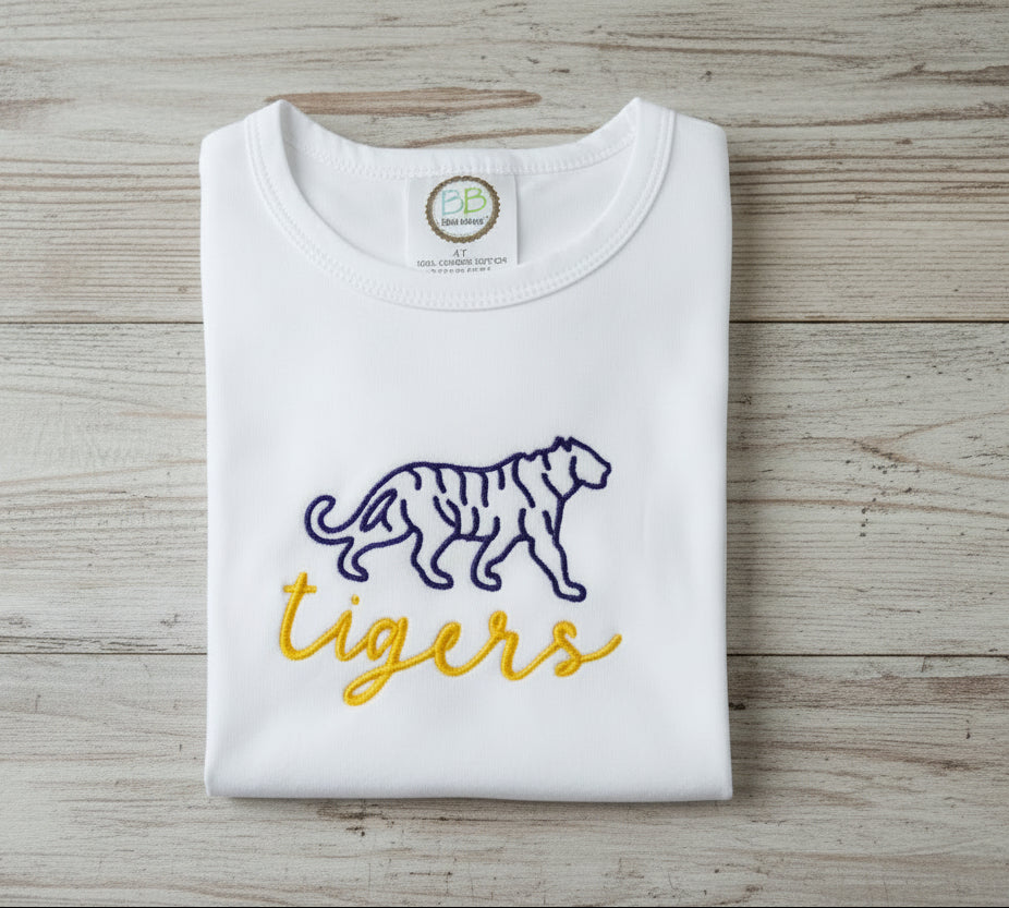 RTG | Tigers Outline with Script  {Ruffle 4T}