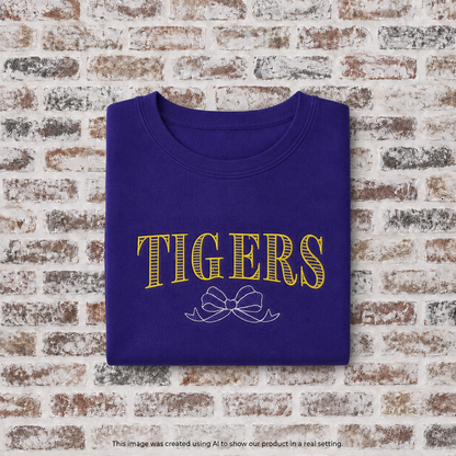 RTG | Tigers with Bow Sweatshirt {XL}