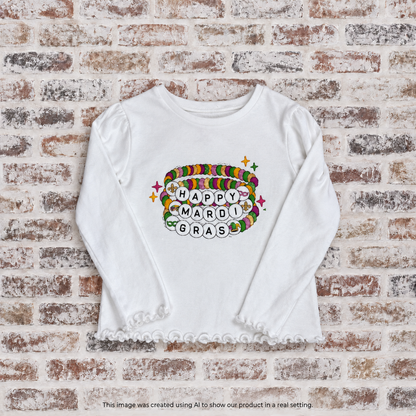 RTG | Mardi Gras Bracelet {LS 3T Garanimals}