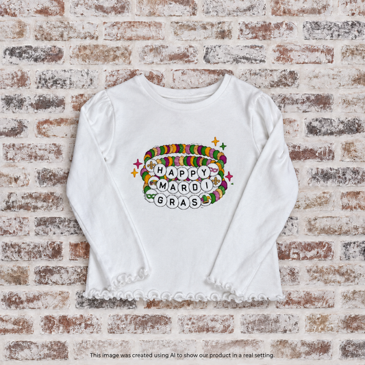 RTG | Mardi Gras Bracelet {LS 3T Garanimals}