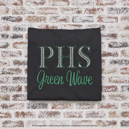 Ponchatoula High School Embroidered Two-Tone Shirt