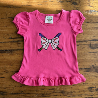 RTG | Baseball Bow with Crossed Bats {18M}