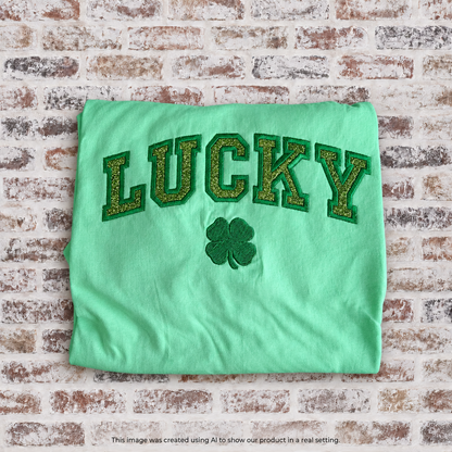 RTG | Lucky Glitter Applique (Gildan Softstyle Large)