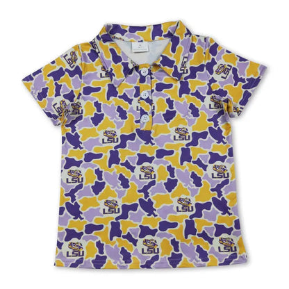 RTG | LSU Camo Polo Shirt