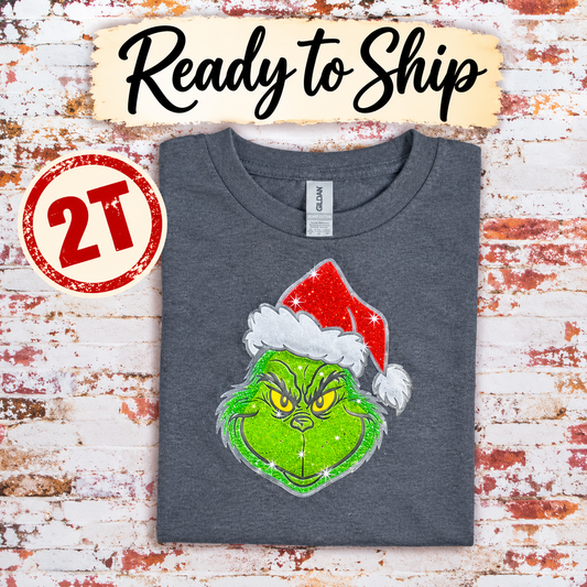 RTG | Glitter Grinch Black {Gildan 2T}
