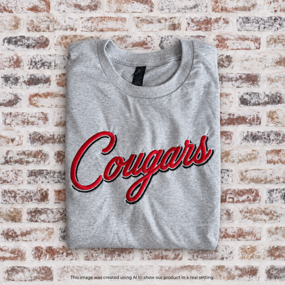 RTG | Cougars Script Embroidered {Adult Large}