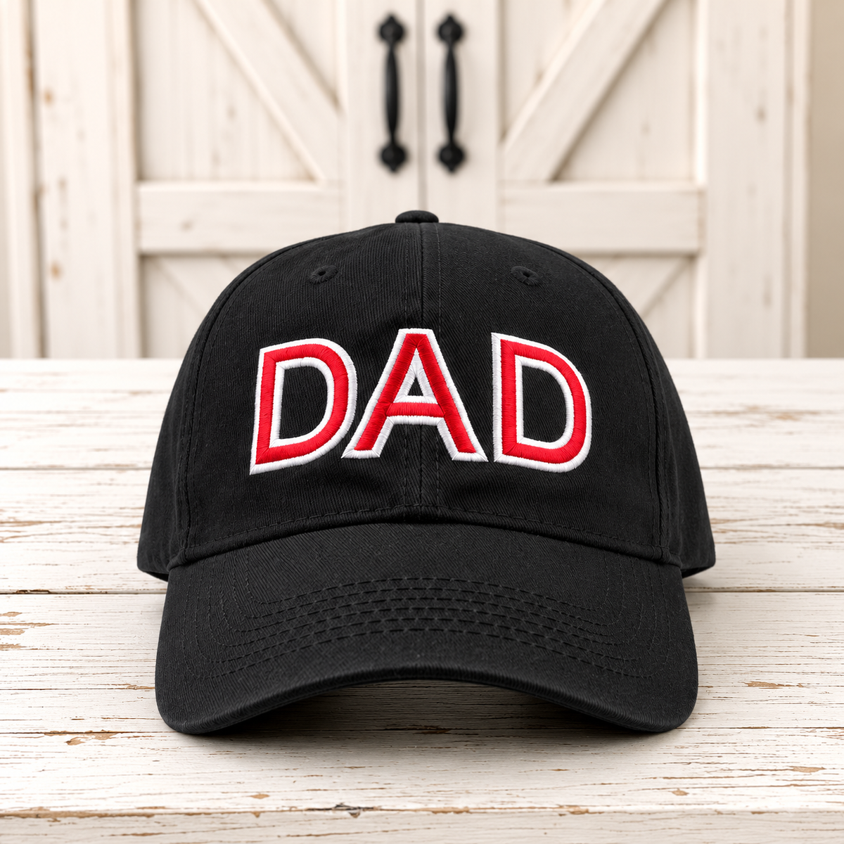 Dad Hat | 2 Color Stitch Block Font