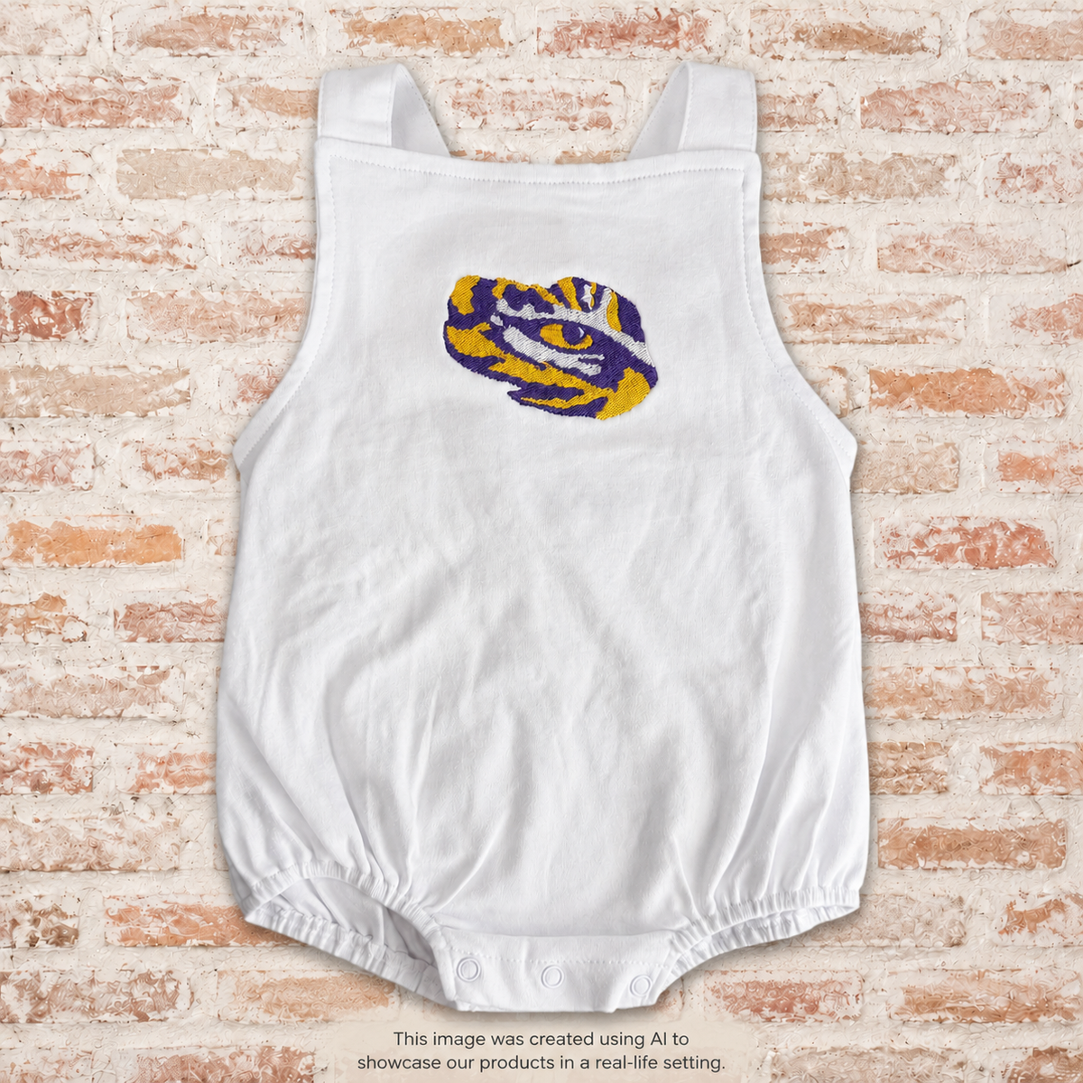 RTG | White romper w/Tiger Eye
