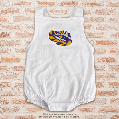 RTG | White romper w/Tiger Eye