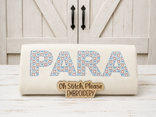 Para Grand Millennial with Apples & Bows