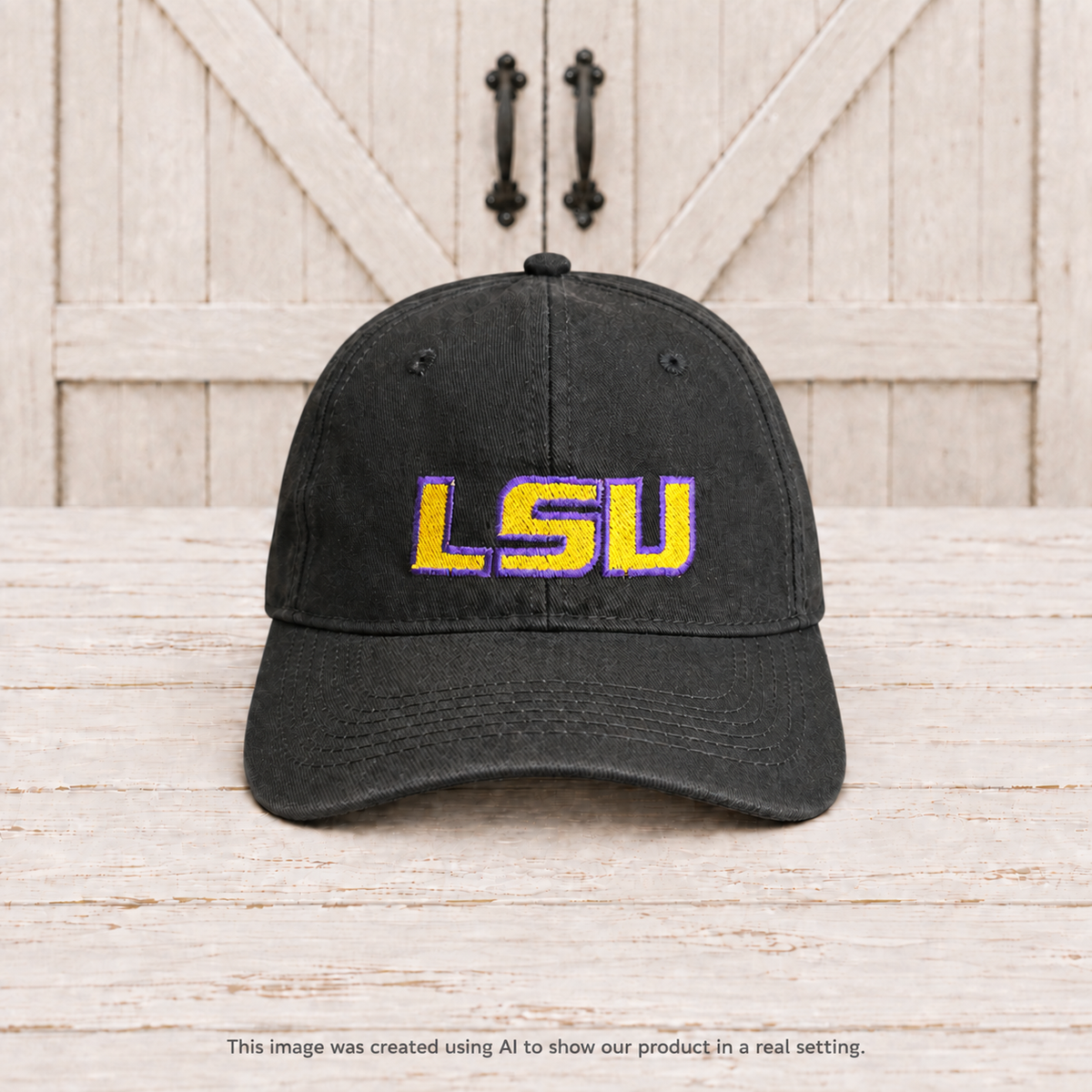 RTG | LSU embroidered on a black hat