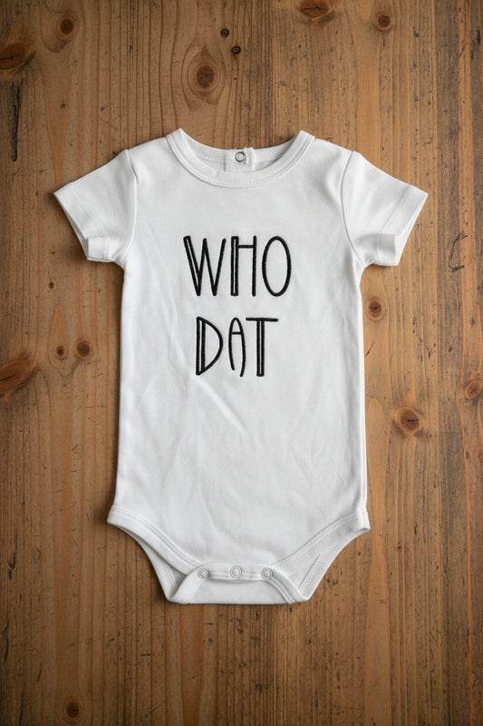 RTG | Who Dat Onesie {0-3 Months}
